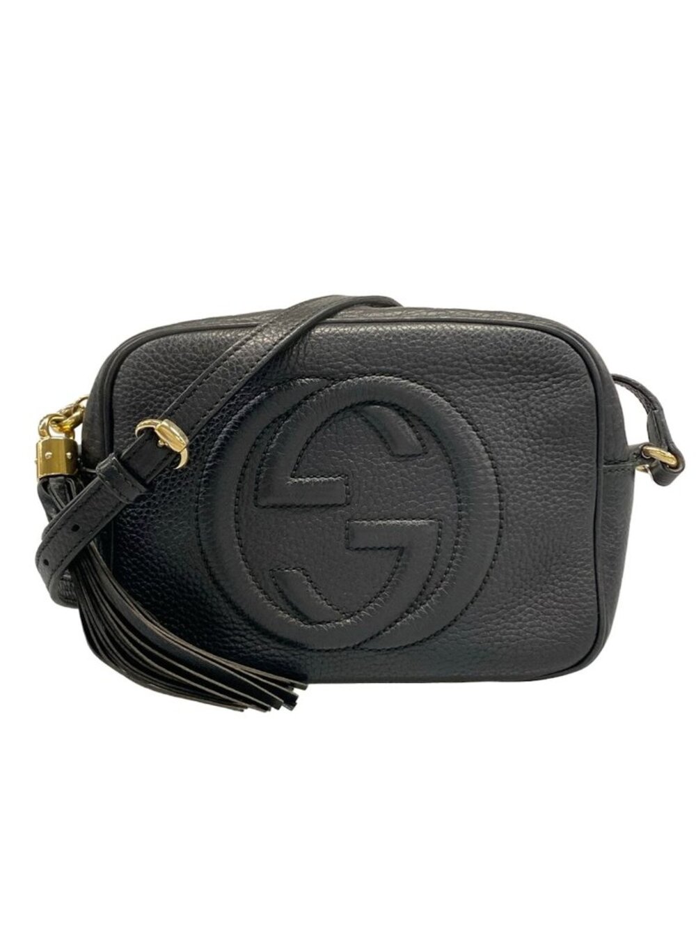 Gucci Shoulder Bag Soho Black Leather
